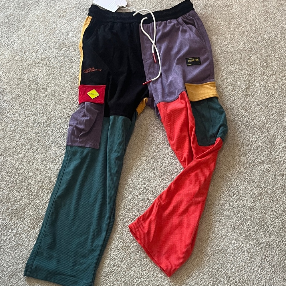 Aelfric Eden Patchwork Color Block Corduroy Pants
